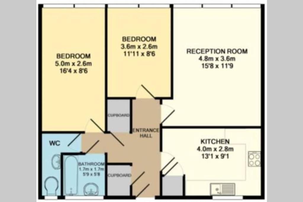 Super Spacious 2 Bedroom Apt 20Mn From Central. London Kültér fotó